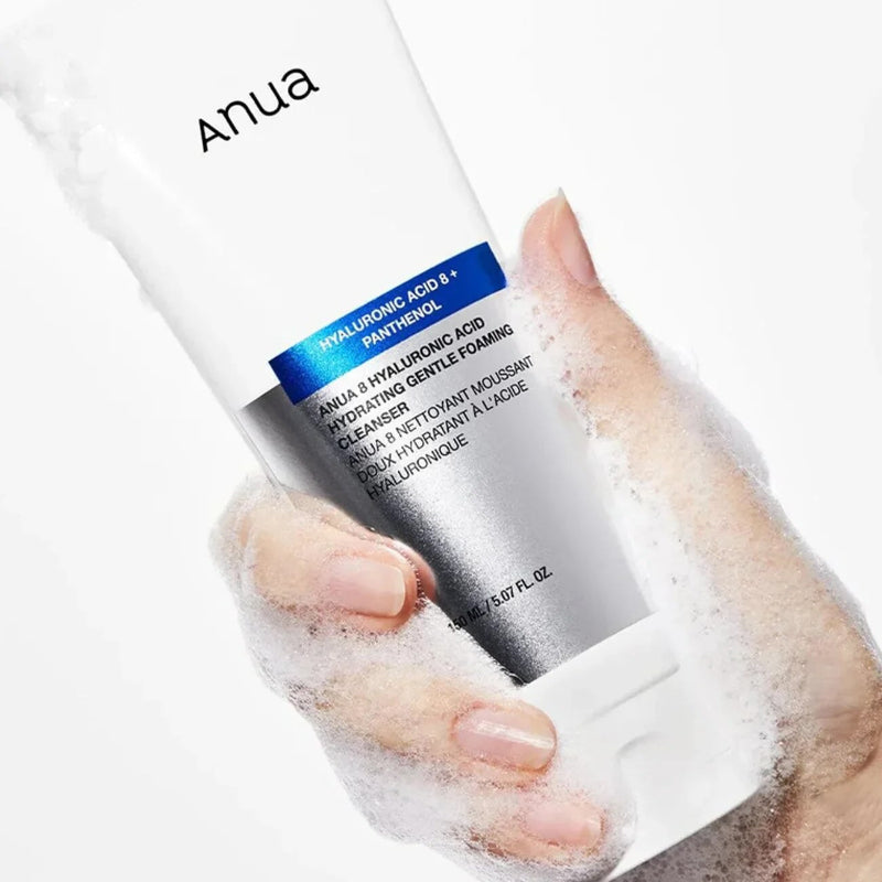 8 Hyaluronic Acid Hydrating Gentle Foaming Cleanser - ANUA