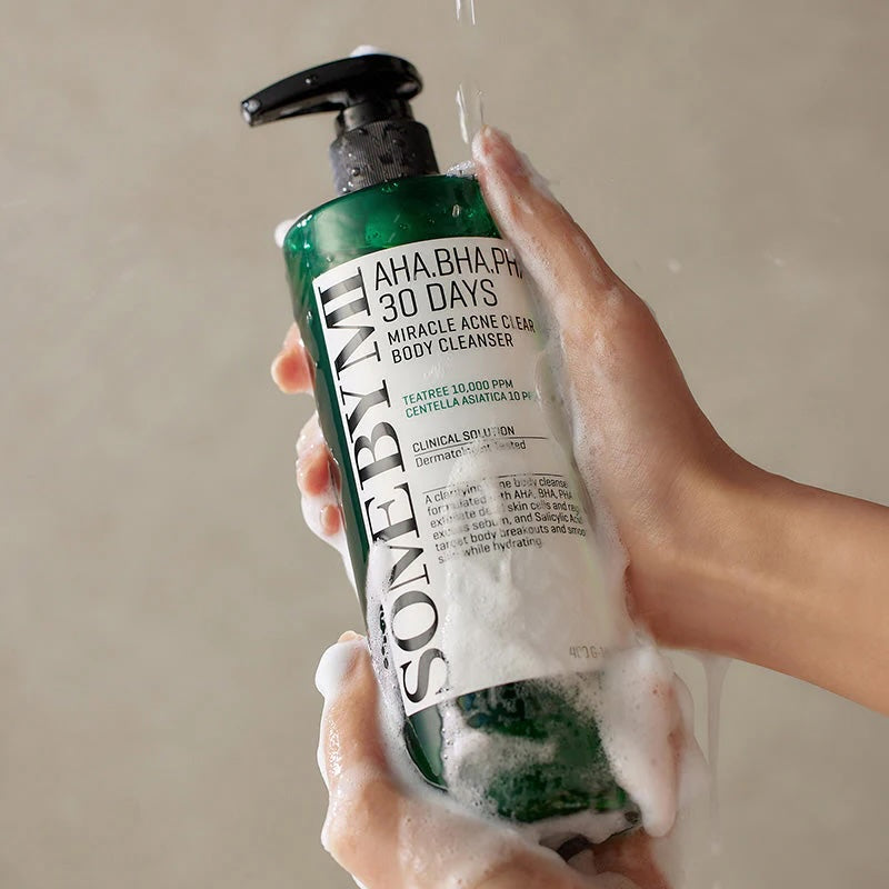 AHA, BHA, PHA 30 Days Miracle Acne Clear Body Cleanser - Some by Mi
