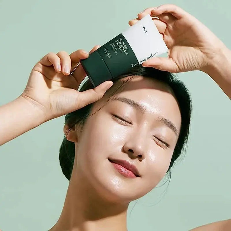 Heartleaf Silky Moisture Sun Cream - Anua