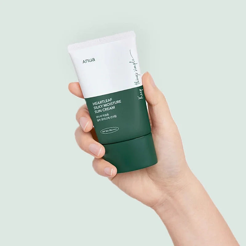 Heartleaf Silky Moisture Sun Cream - Anua
