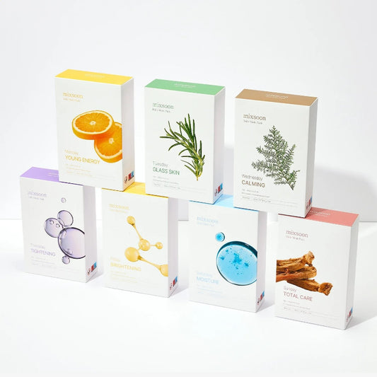 Daily Mask Pack 10 Sheets Set - 7 Types - Mixsoon