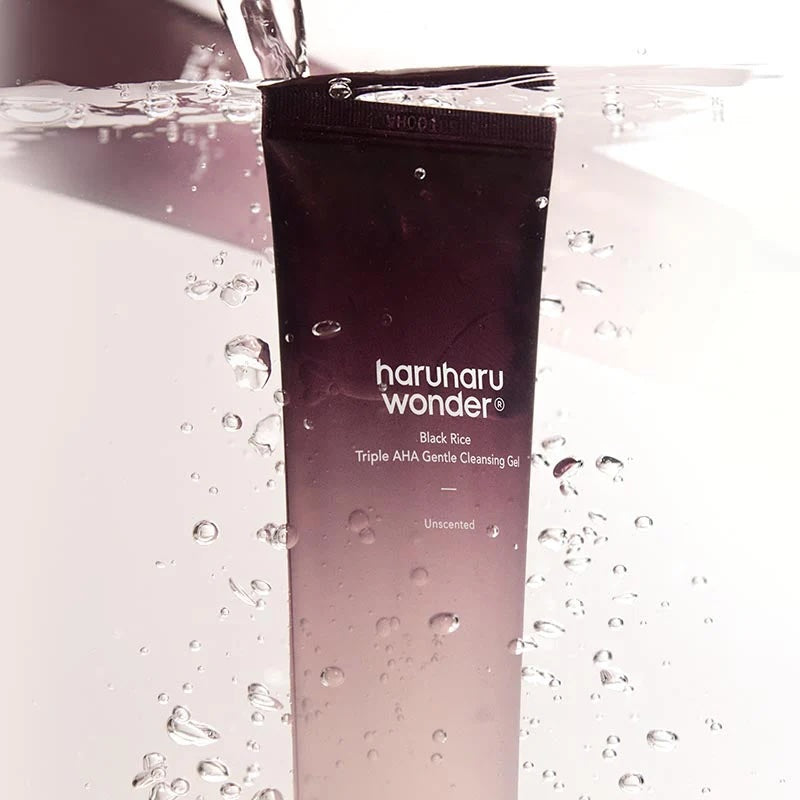 Black Rice Triple AHA Gentle Cleansing Gel - Haruharu Wonder