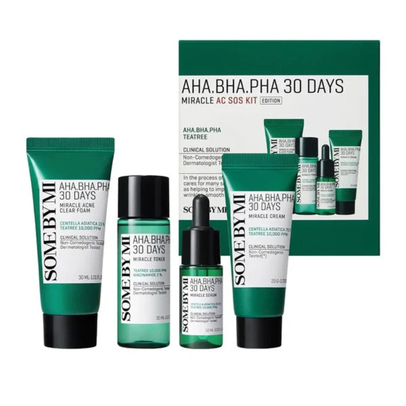 AHA, BHA, PHA 30 Days Miracle AC SOS Kit - Some By Mi