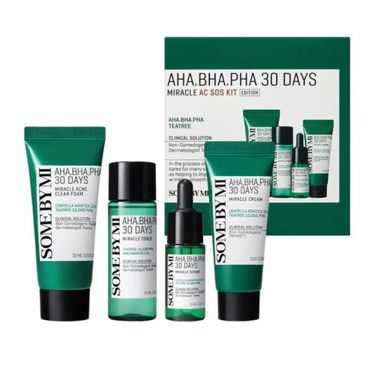 AHA, BHA, PHA 30 Days Miracle AC SOS Kit - Some By Mi